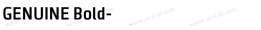GENUINE Bold字体转换 GENUINE Bold字体转换
